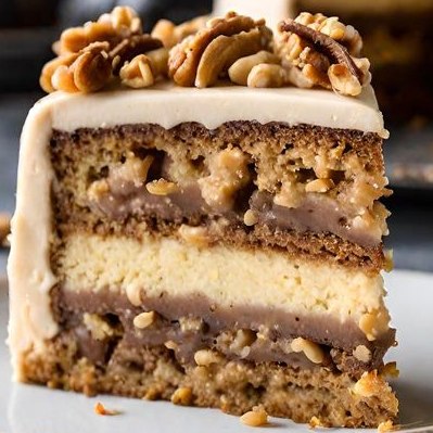 Decadent Walnut Espresso Cake with Coffee Buttercream