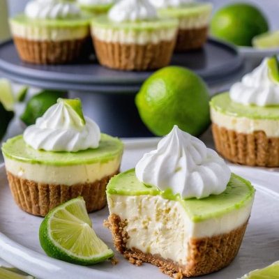 Irresistibly Tangy Lime Cheesecake Tartlets! Fresh